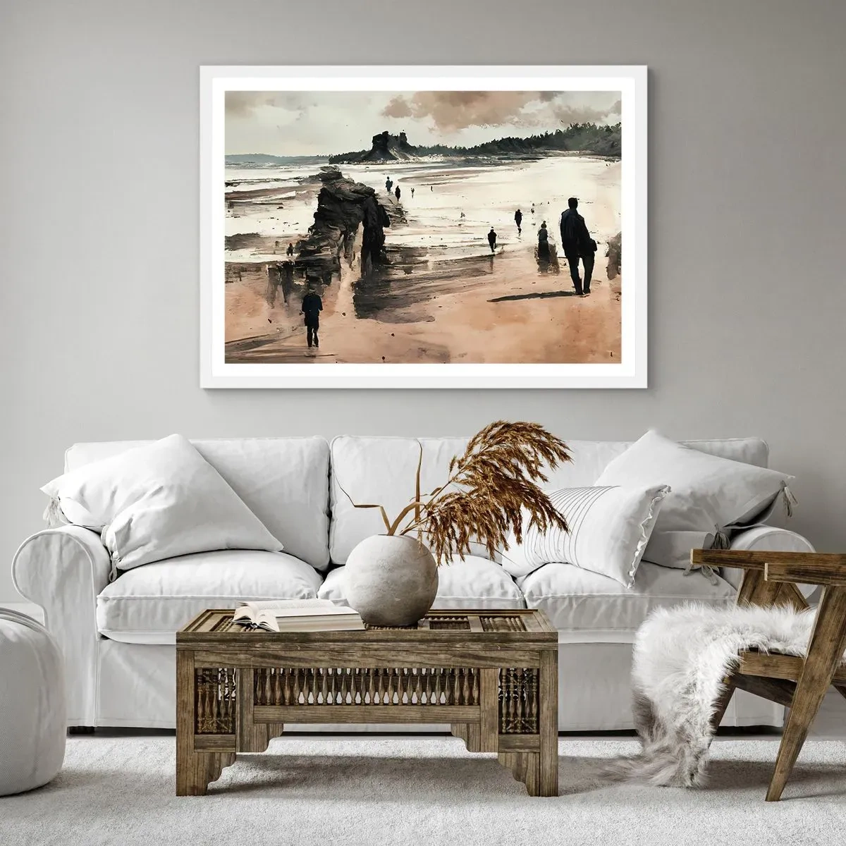 Poster în ramă albă - Reamintiți - 70x50 cm