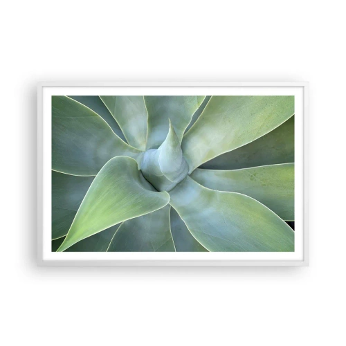 Poster în ramă albă - Nașterea verdeții - 91x61 cm