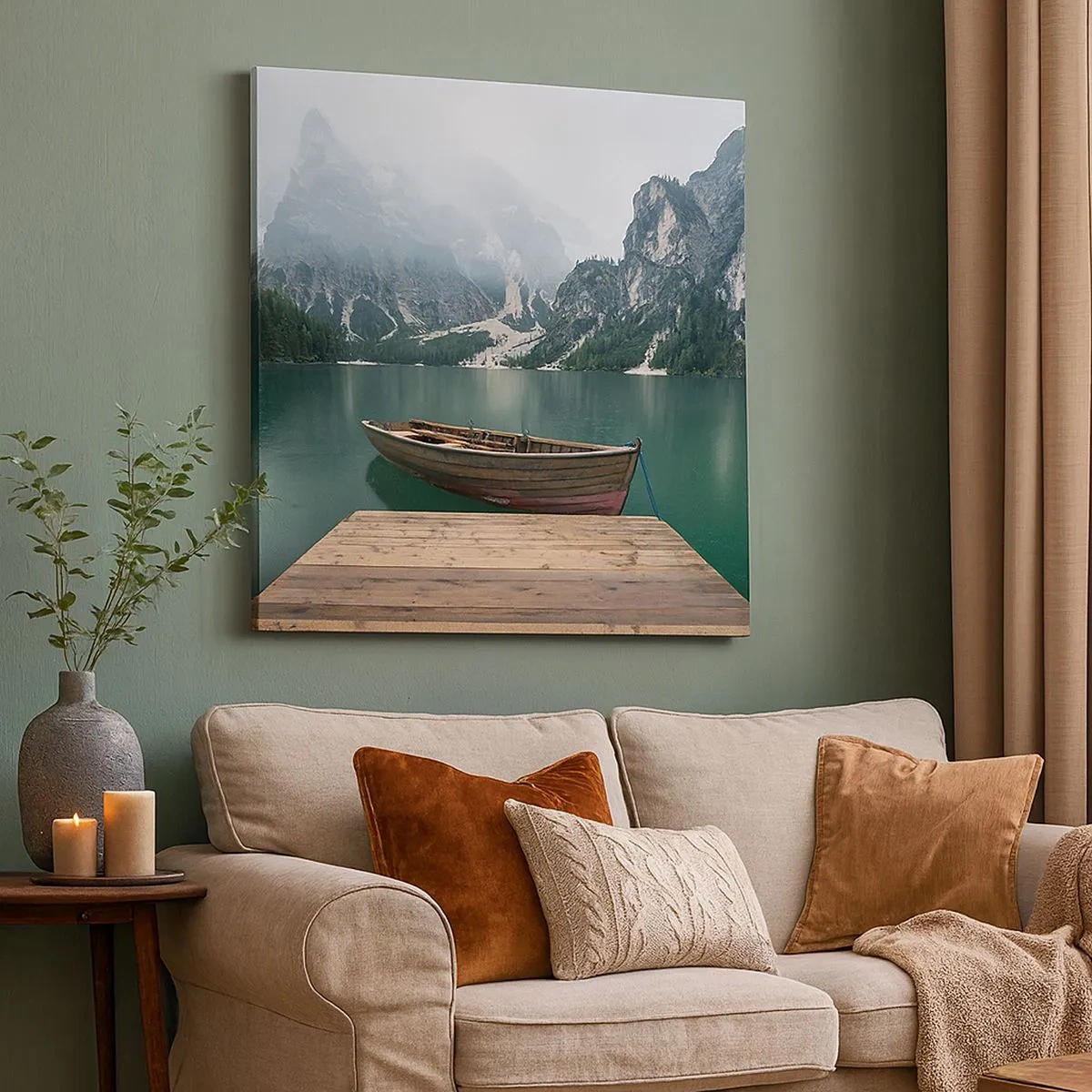 Tablou pe pânză - Și frunțile mândre - 30x30 cm