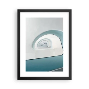 Poster în ramă neagră - Până la fundul albastrului - 30x40 cm