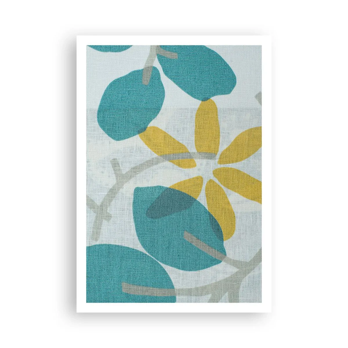 Poster - Printre frunzele de azur - 70x100 cm