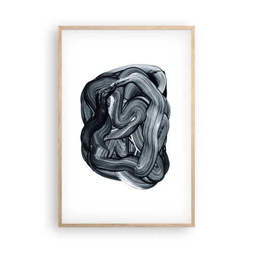Poster în ramă de stejar deschis - Nu este atât de simplu - 61x91 cm