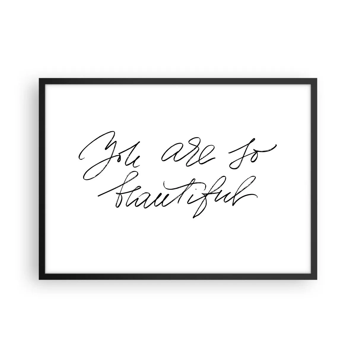 Poster în ramă neagră - Serios, crede-mă... - 70x50 cm