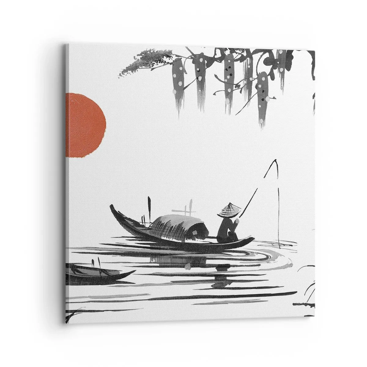 Tablou pe pânză - O după-amiază asiatică - 70x70 cm