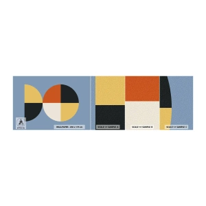Mostră de Tapet Standard Eco - Uită-te și numără - Abstracția, Grafică, Artă Modernă - 100x30 cm