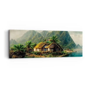 Tablou pe pânză - Paradisul tropical - 90x30 cm