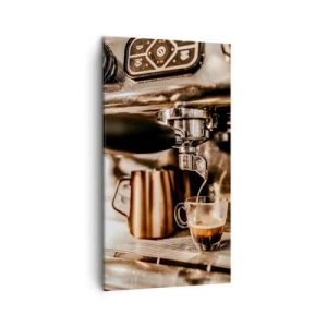 Tablou pe pânză - Strălucirea cafelei - 45x80 cm