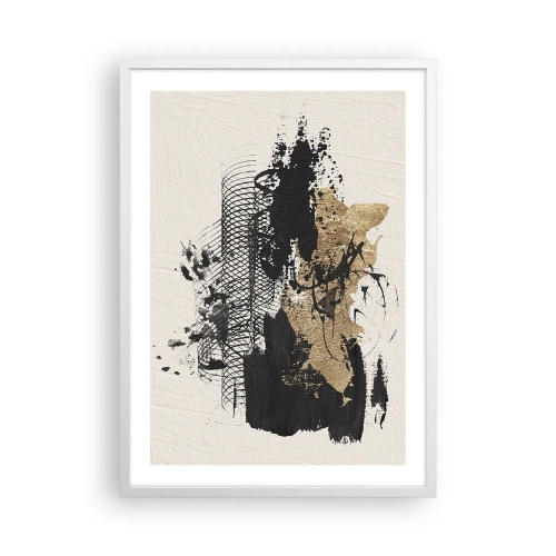 Poster în ramă albă - Compoziție cu pasiune - 50x70 cm