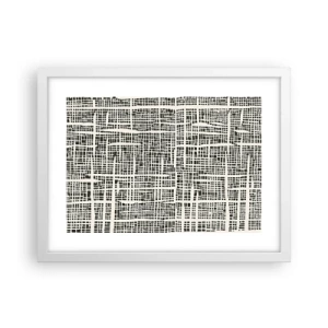 Poster în ramă albă - O compoziție țesută - 40x30 cm