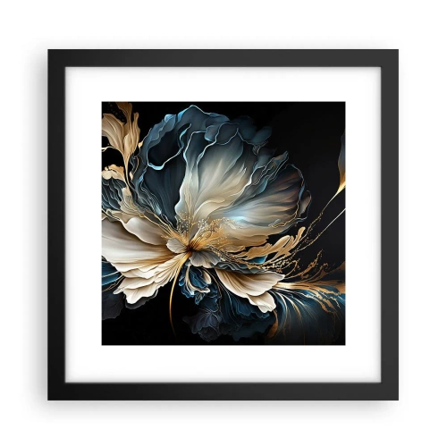 Poster în ramă neagră - Povestea unei flori de iubire - 30x30 cm