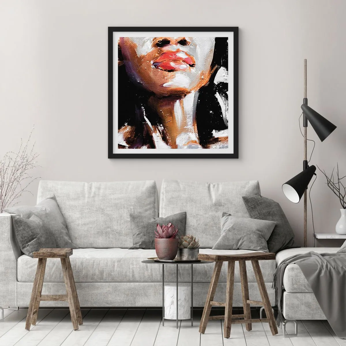 Poster în ramă neagră - Mândrie fără prejudecăți - 50x50 cm