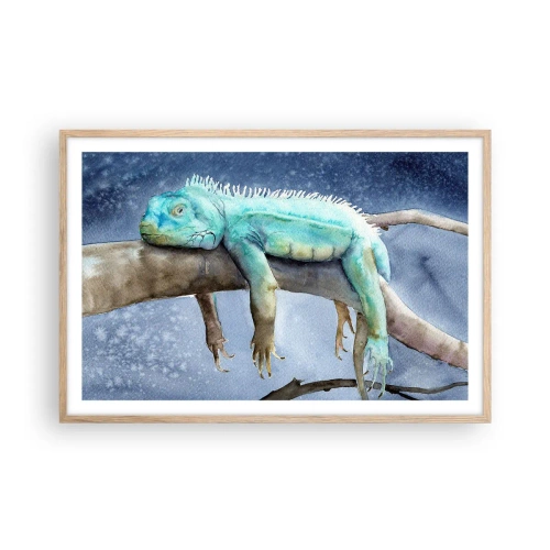 Poster în ramă de stejar deschis - Este bine! - 91x61 cm