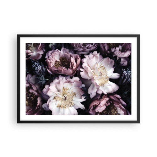 Poster în ramă neagră - Buchet în stil vechi - 70x50 cm