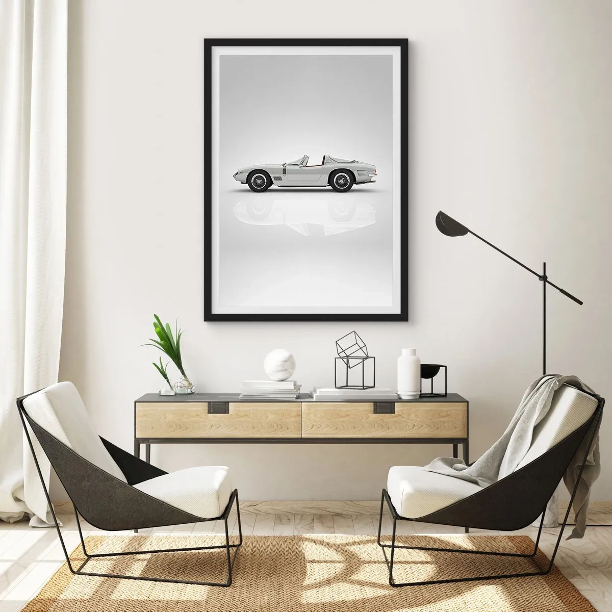 Poster în ramă neagră - Promisiunea distracției - 61x91 cm