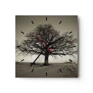 Ceas de perete - Ceas pe sticlă - De aici până în veșnicie - 30x30 cm