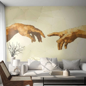Tapet Autoadeziv Deluxe Sticker - Geometrie divină - Artă Modernă, Mâinile, Bucată - 200x140 cm