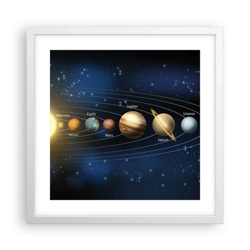 Poster în ramă albă - Una din zece - 40x40 cm