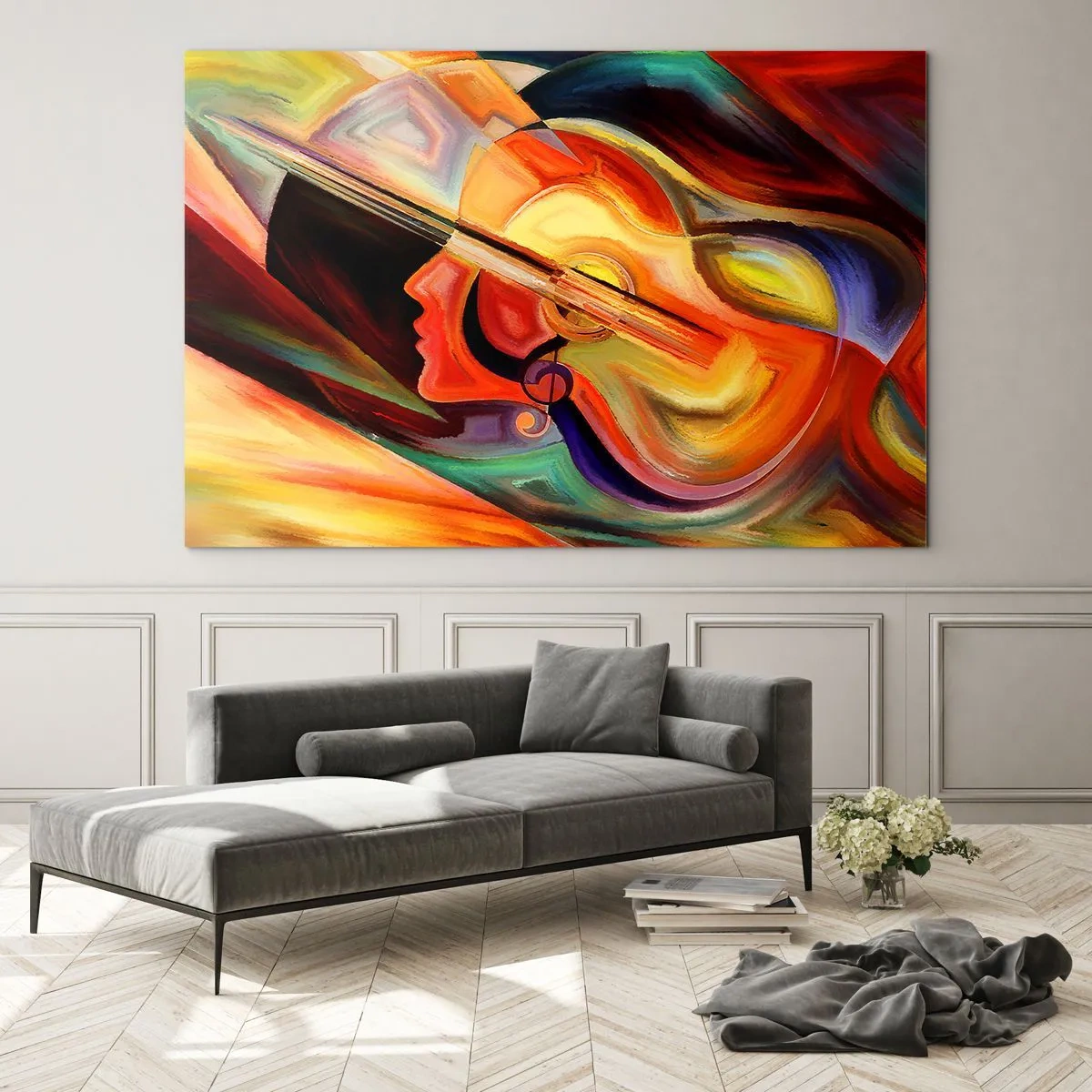 Tablou pe sticlă - Și totul merge bine - 120x80 cm