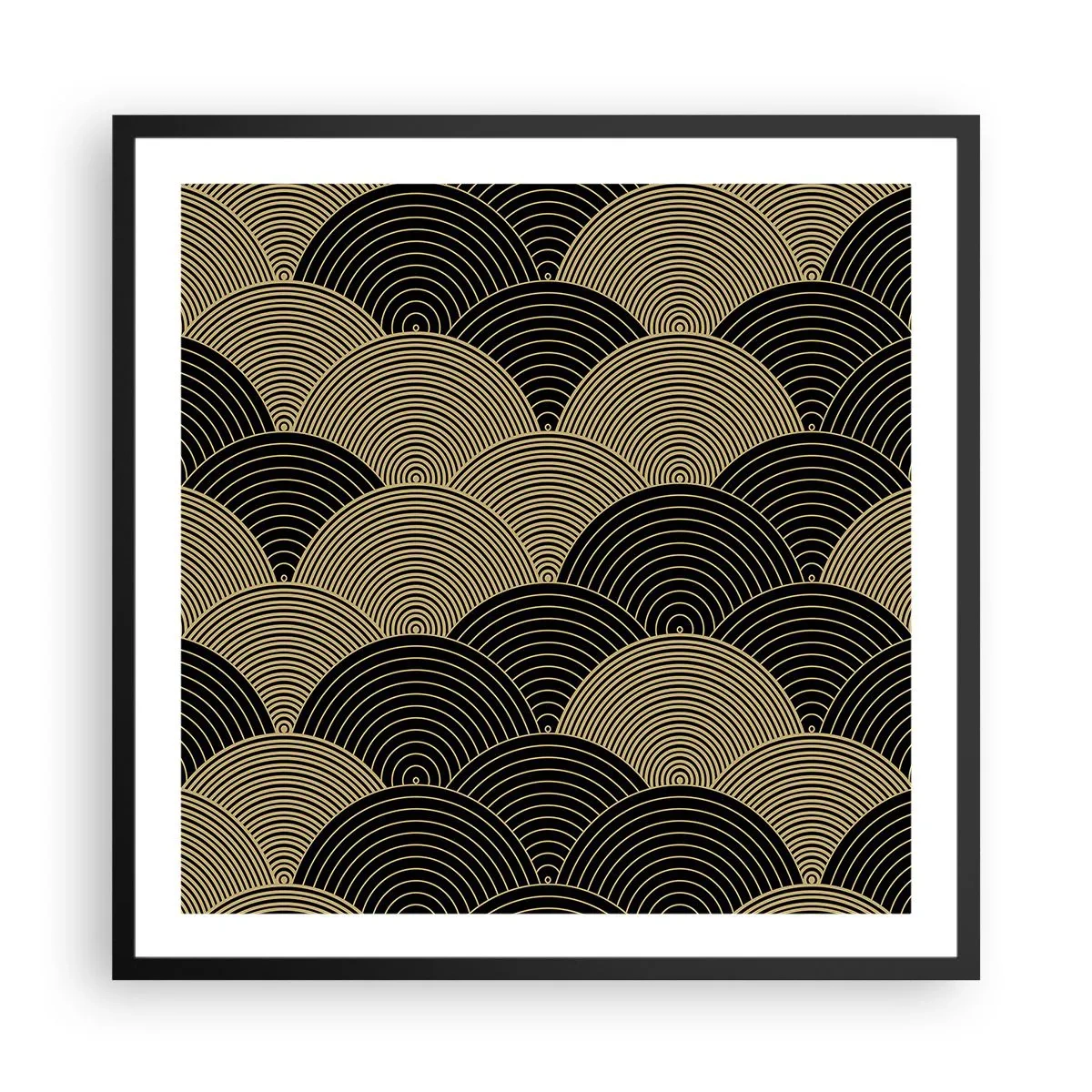Poster în ramă neagră - Unitate în multiplicitate - 60x60 cm