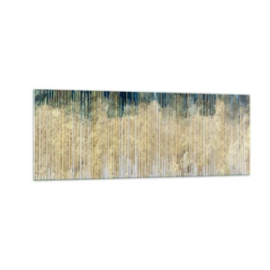 Tablou pe sticlă - Granița aurită - 140x50 cm