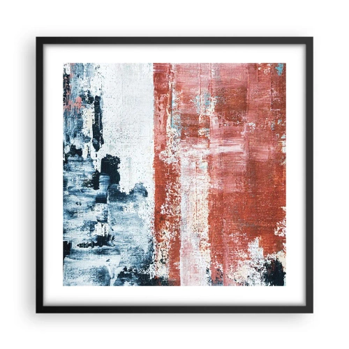 Poster în ramă neagră - Jumi-juma abstract - 50x50 cm