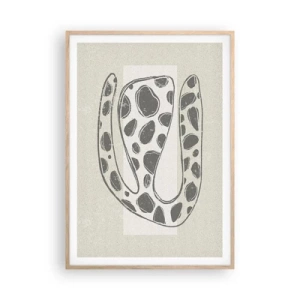 Poster în ramă de stejar deschis - O creatură bizară - 70x100 cm