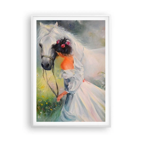 Poster în ramă albă - Ca dintr-un vis frumos - 70x100 cm