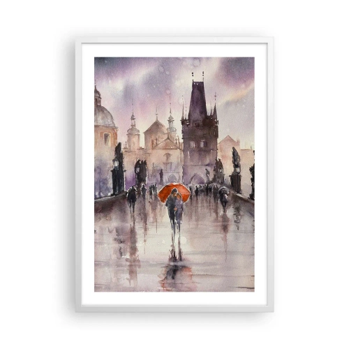 Poster în ramă albă - Oamenii nu se schimbă - 50x70 cm