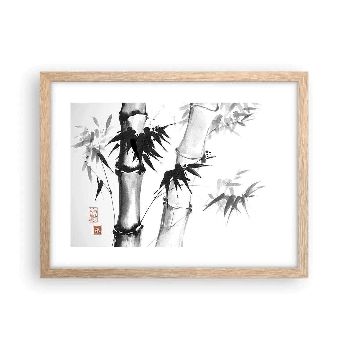 Poster în ramă de stejar deschis - Primul-plan al Orientului - 40x30 cm