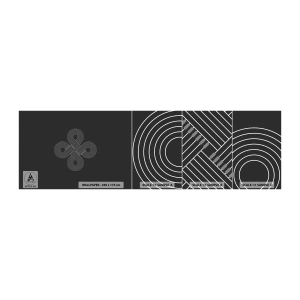 Mostră tapet autocolant Deluxe Sticker - În spirit celtic - Abstracția, Bucată, Minimalism - 100x30 cm