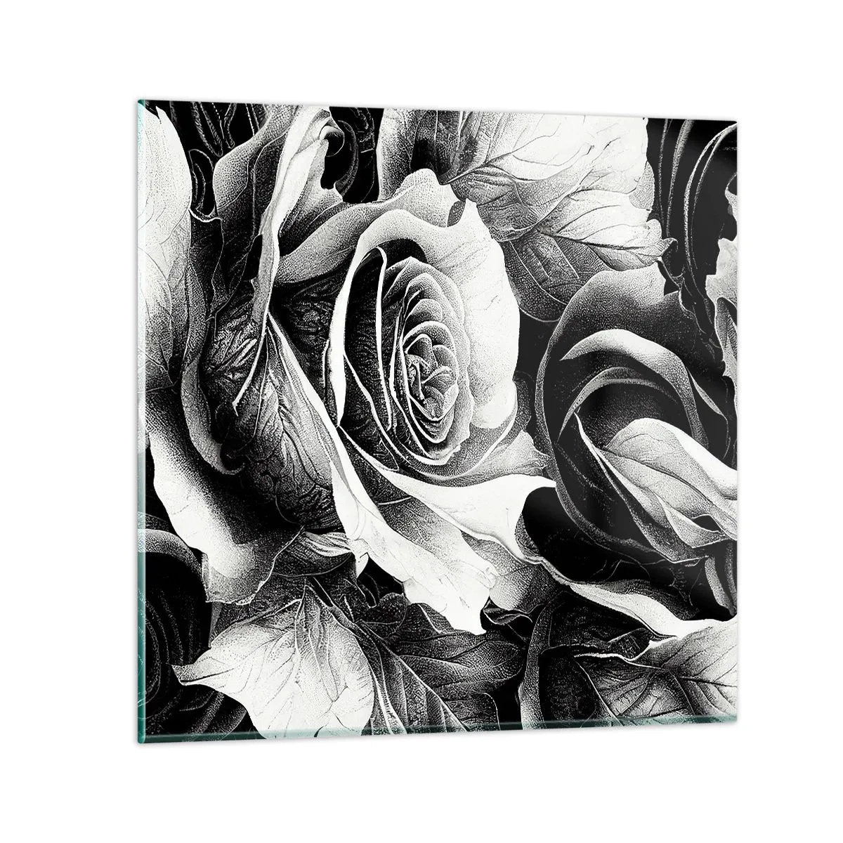 Tablou pe sticlă - Mereu regina - 70x70 cm