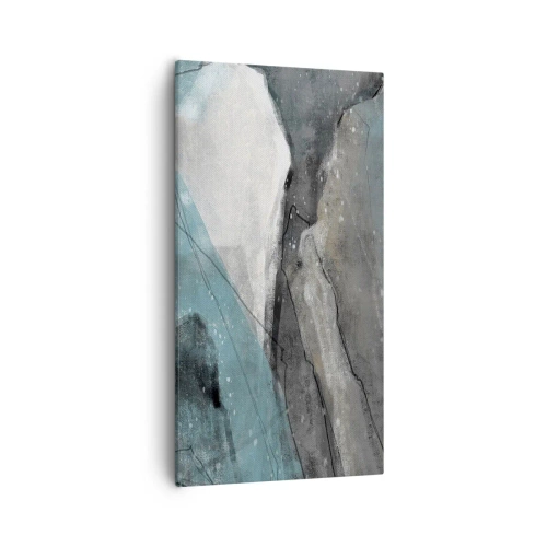 Tablou pe pânză - Abstracție: roci și gheață - 55x100 cm