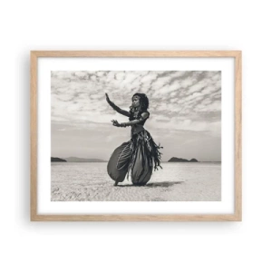 Poster în ramă de stejar deschis - Dansul insulelor sudice - 50x40 cm