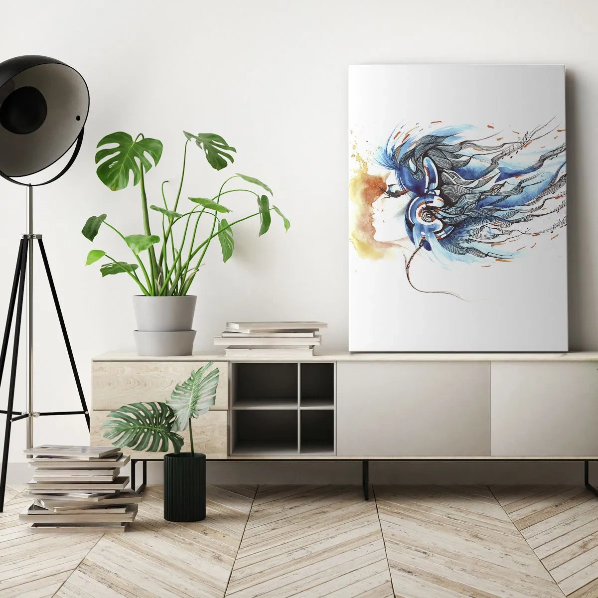 Tablou pe pânză - Lasă muzica să curgă - 50x70 cm