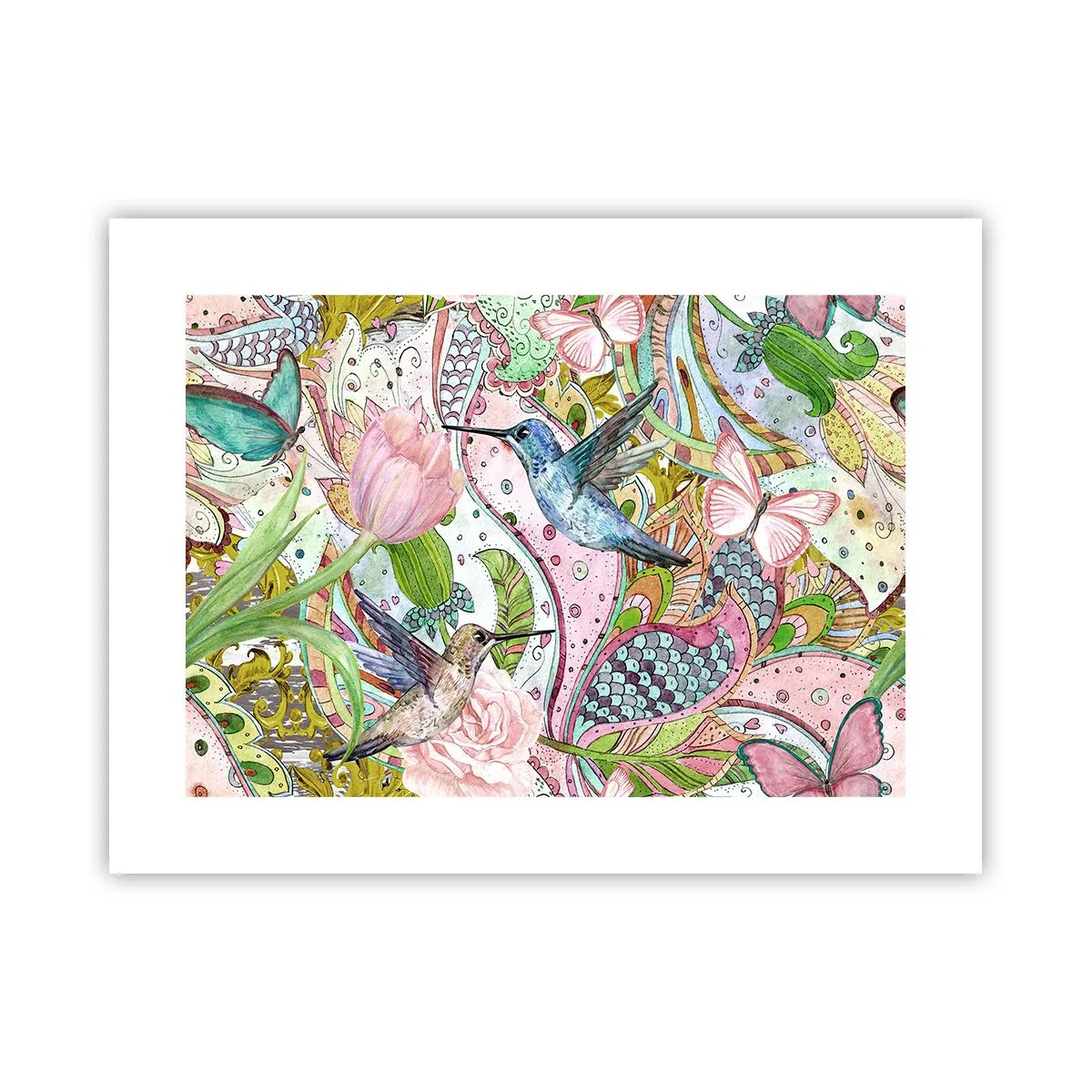 Poster - Încurcat în viță de vie - 40x30 cm