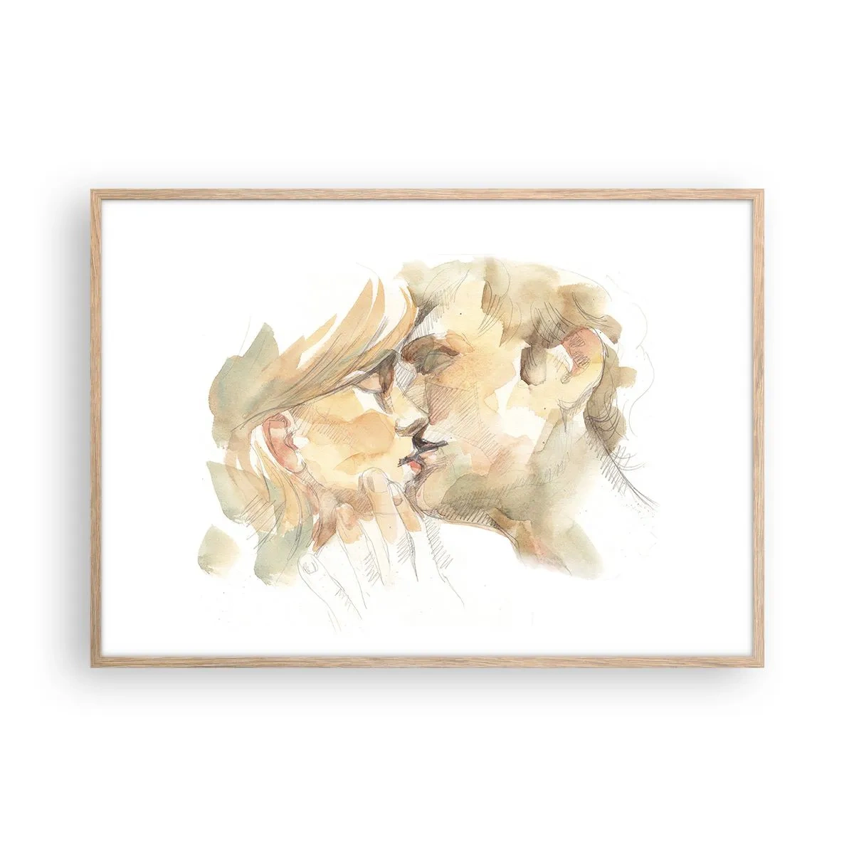 Poster în ramă de stejar deschis - Jumătatea găsită? - 100x70 cm