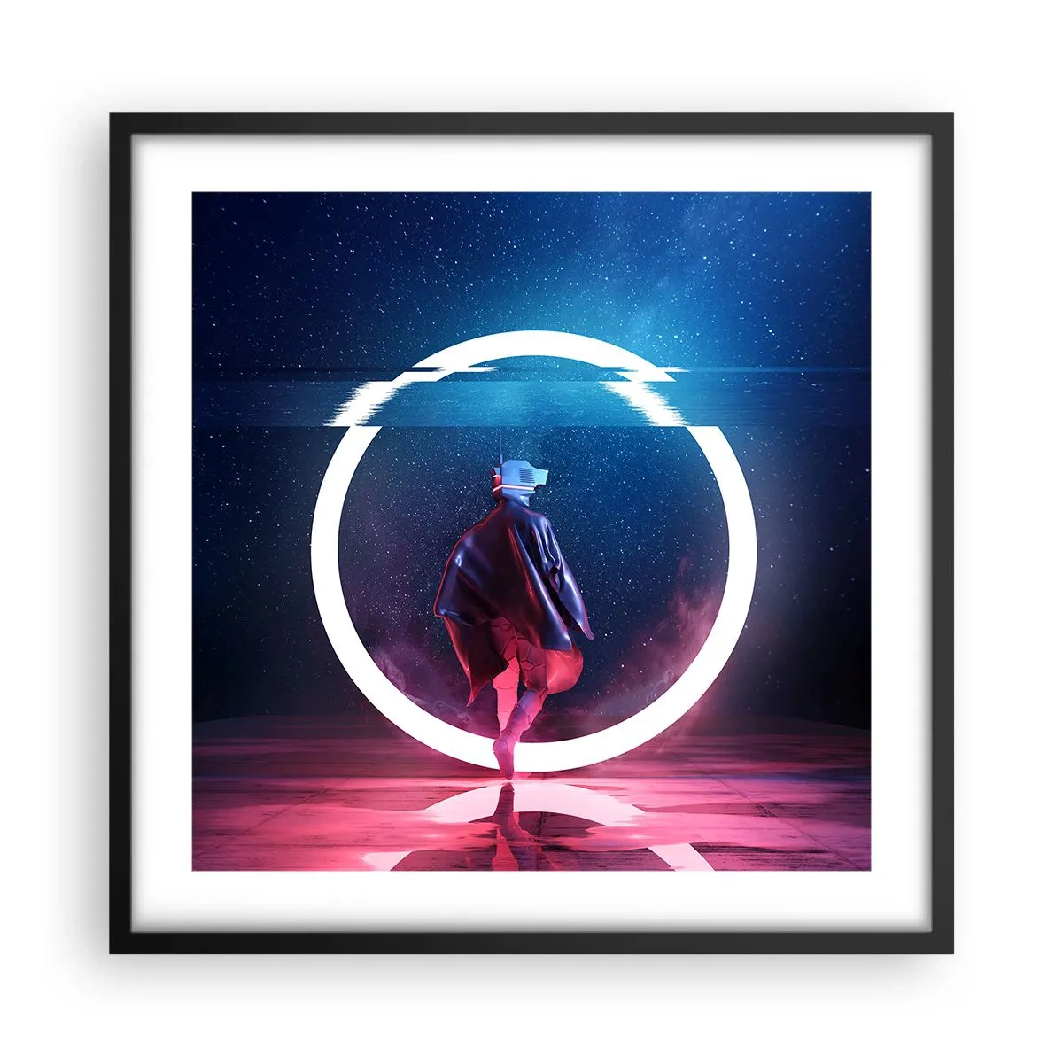 Poster în ramă neagră - Între lumi - 50x50 cm