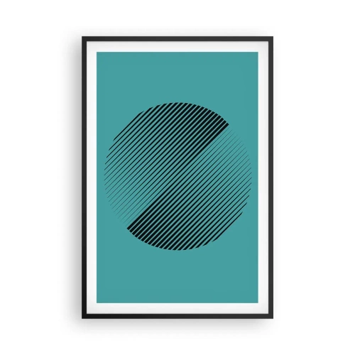 Poster în ramă neagră - Cercul - o variație geometrică - 61x91 cm