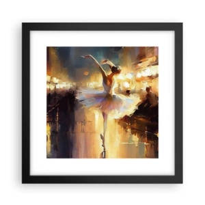 Poster în ramă neagră - Un miracol în stradă - 30x30 cm