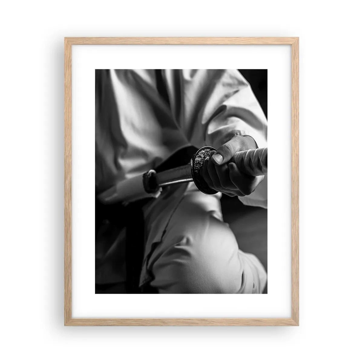 Poster în ramă de stejar deschis - Sufletul unui războinic - 40x50 cm