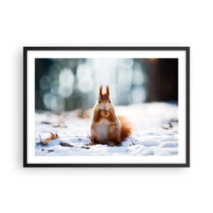 Poster în ramă neagră - Și la ce te uiți? - 70x50 cm