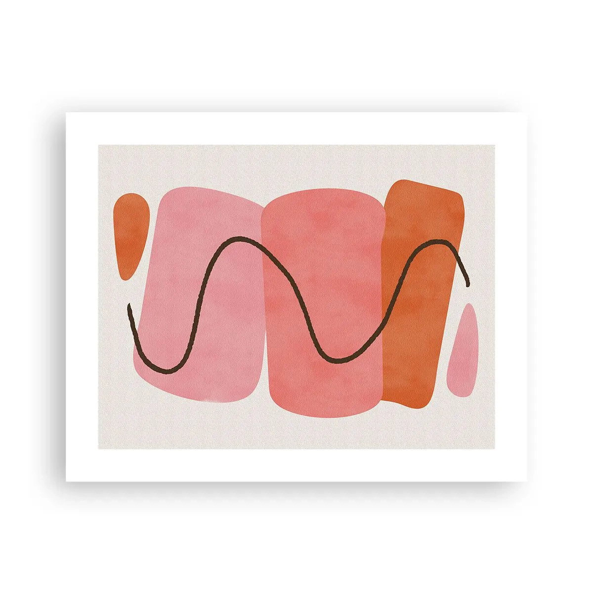 Poster - Mișcarea blândă a formelor - 50x40 cm