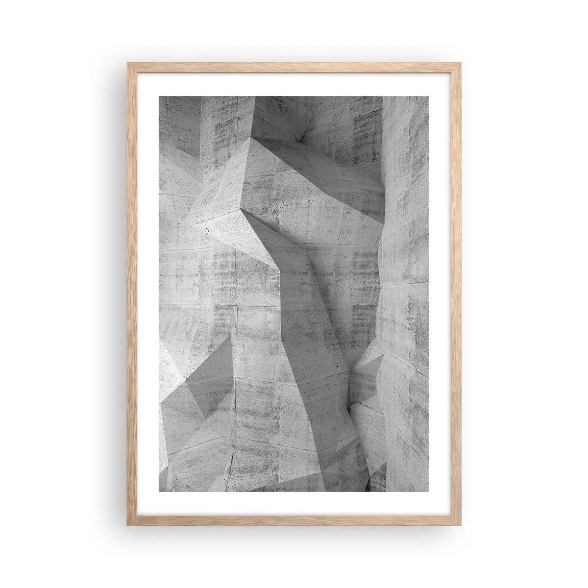 Poster în ramă de stejar deschis - O adevărată provocare - 50x70 cm