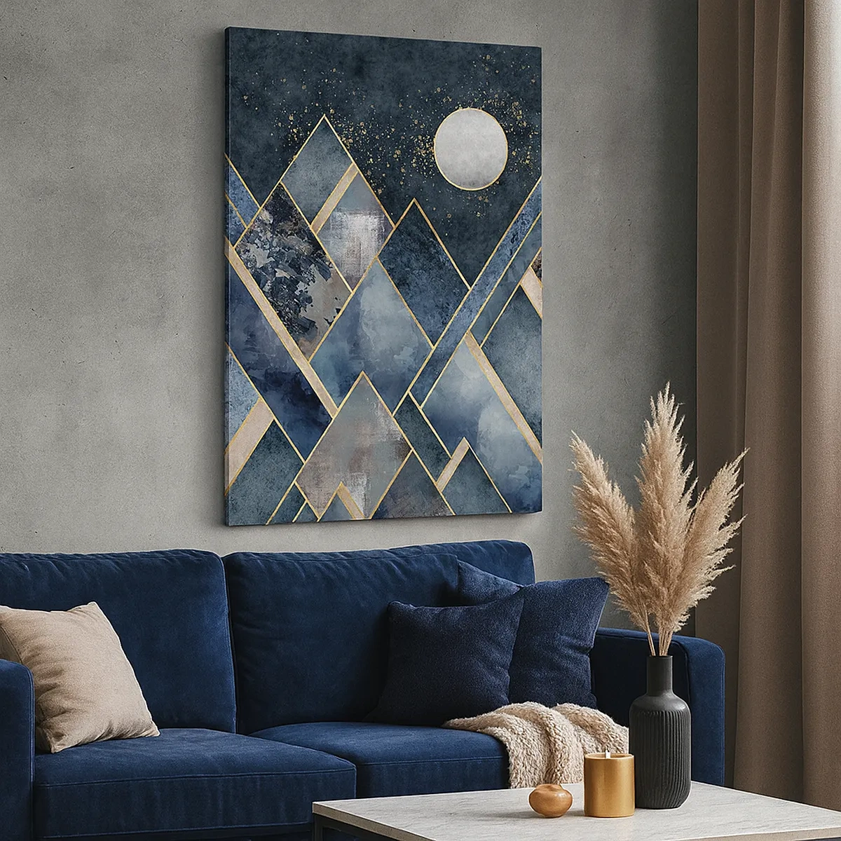 Tablou pe pânză Canvas - Peisaj geometric - 50x70 cm