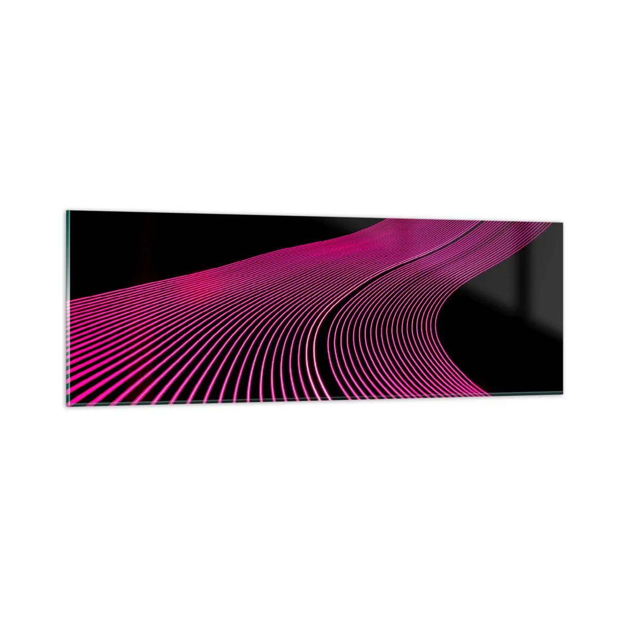 Tablou pe sticlă - Bulevardul de lumină - 90x30 cm