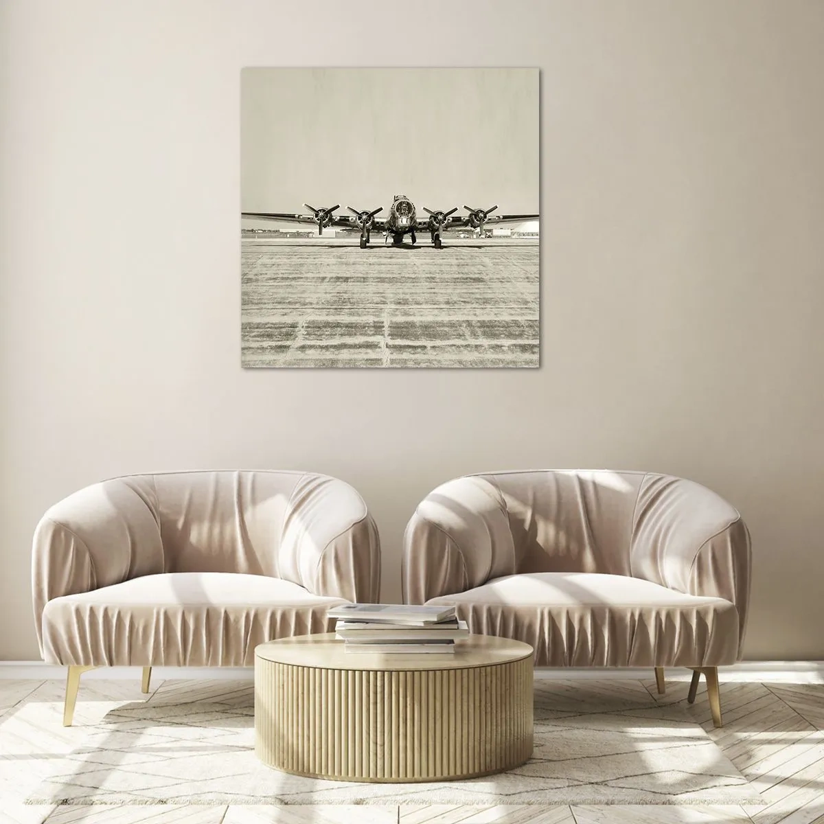 Tablou pe sticlă - Pregătit, ca întotdeauna - 40x40 cm