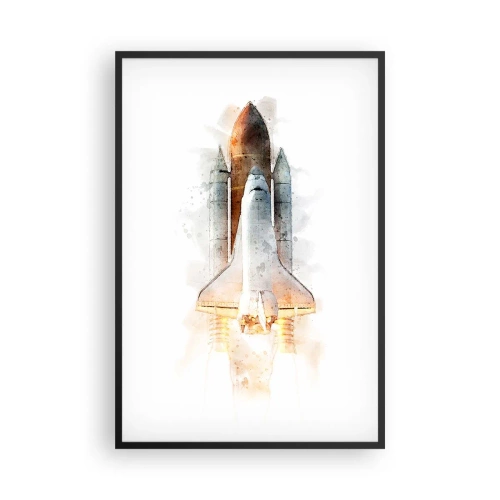 Poster în ramă neagră - Exploratorii la start - 61x91 cm