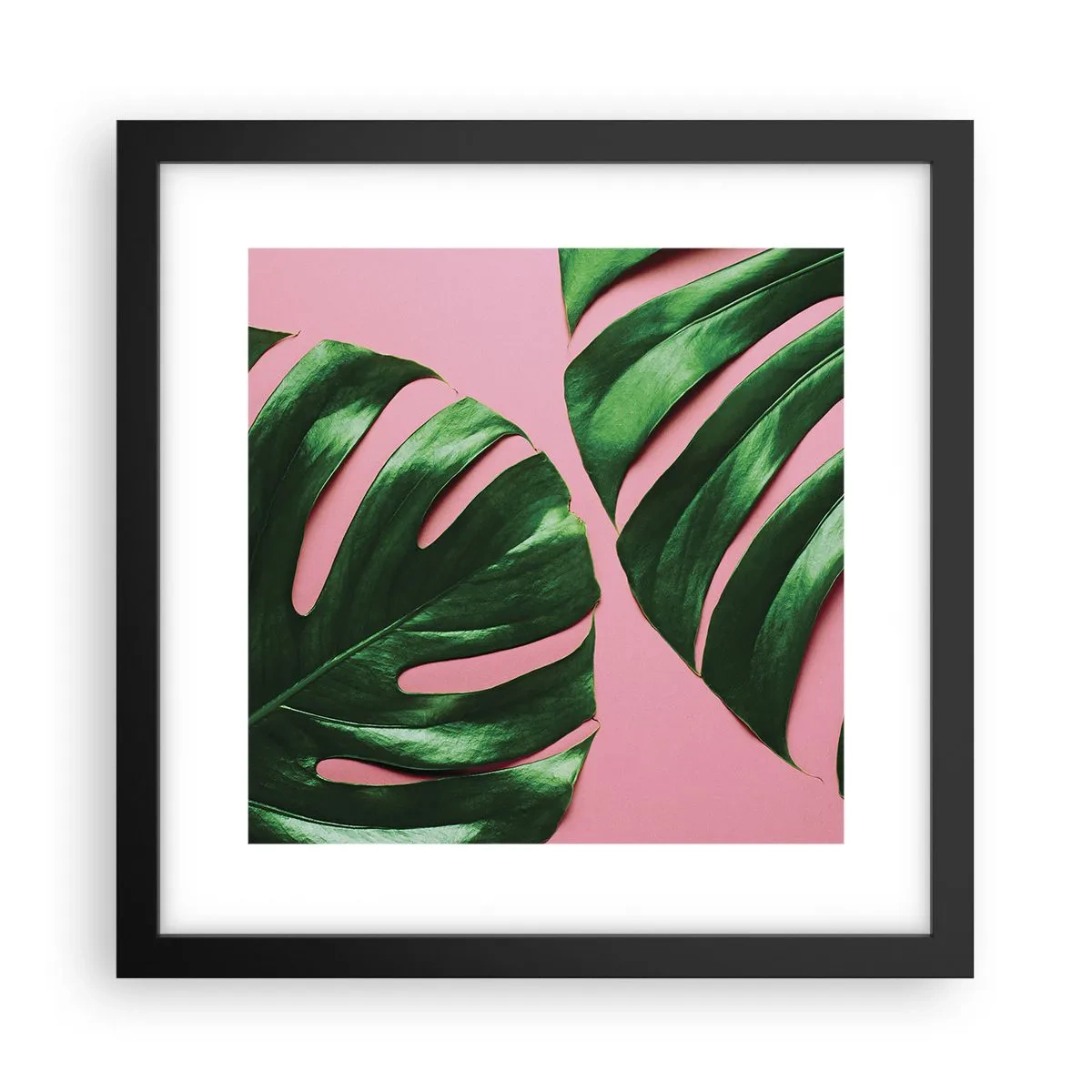 Poster în ramă neagră - Întâlnire verde - 30x30 cm