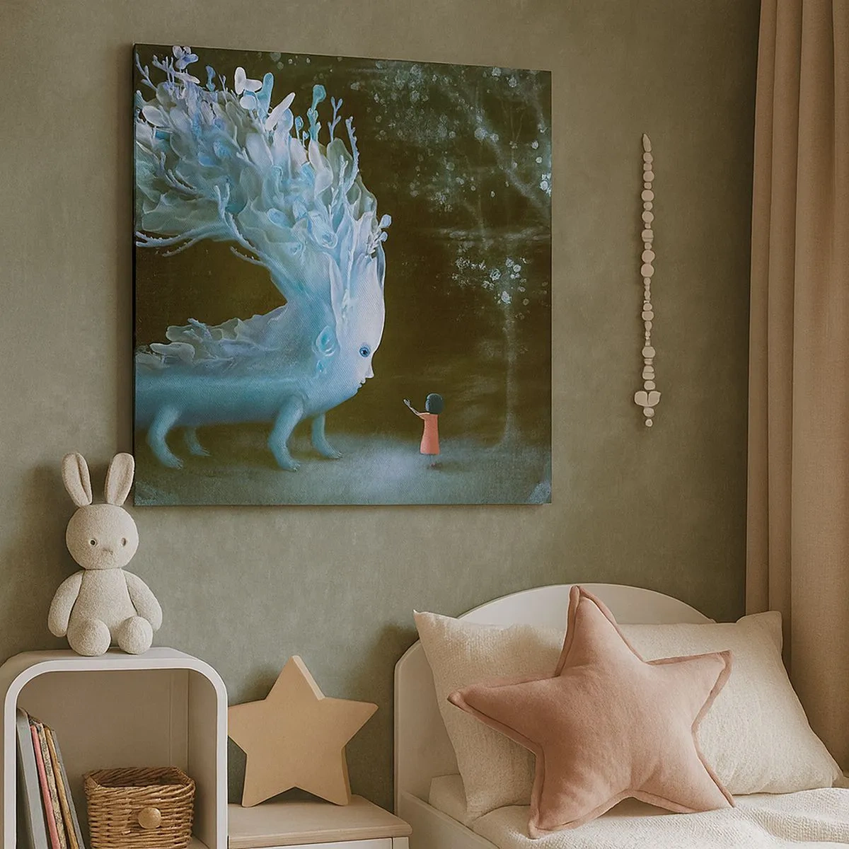 Tablou pe pânză - Întâlnire fantastică - 30x30 cm