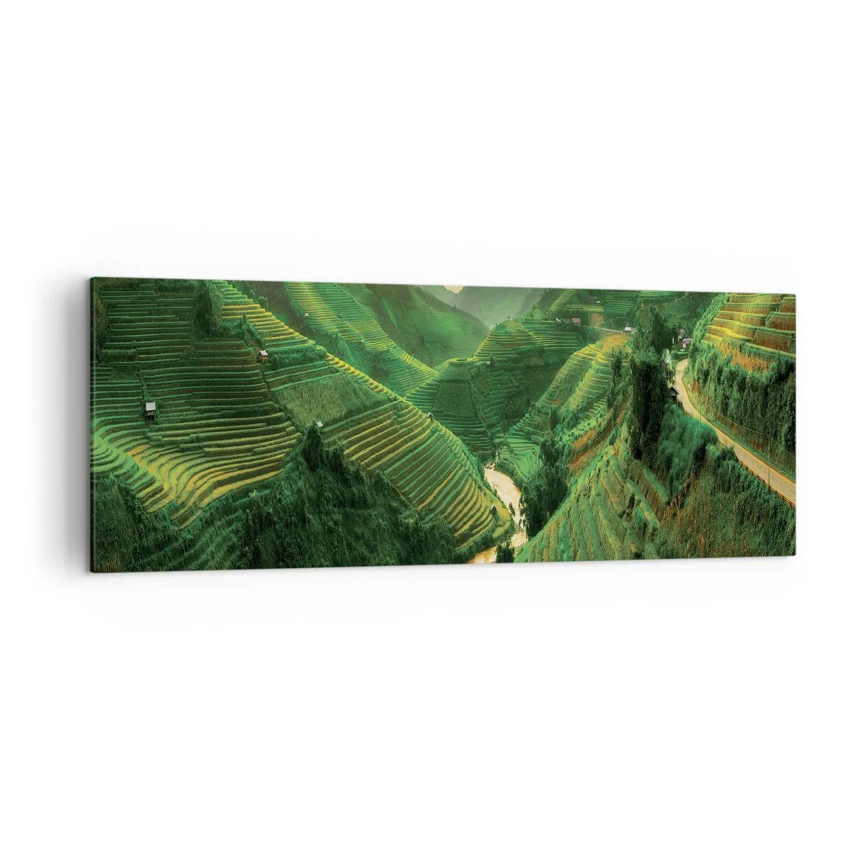Tablou pe pânză - Valea vietnameză - 140x50 cm